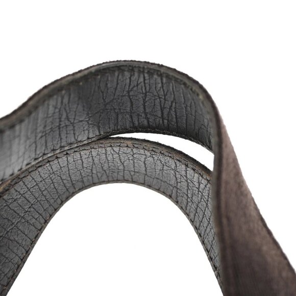 GUCCI Logo GG Pattern Hand Tote Bag PVC Leather Brown Made In Italy - Picture 5 of 16